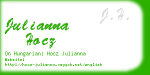 julianna hocz business card